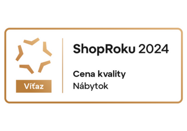 ShopRoku 2024: Vyhrali sme Cenu kvality v kategórii Nábytok!