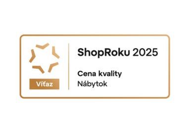 ShopRoku 2025: Vyhrali sme Cenu kvality v kategórii Nábytok!