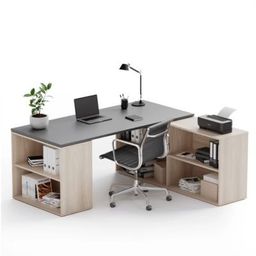 Büroschreibtisch- und Schranksets