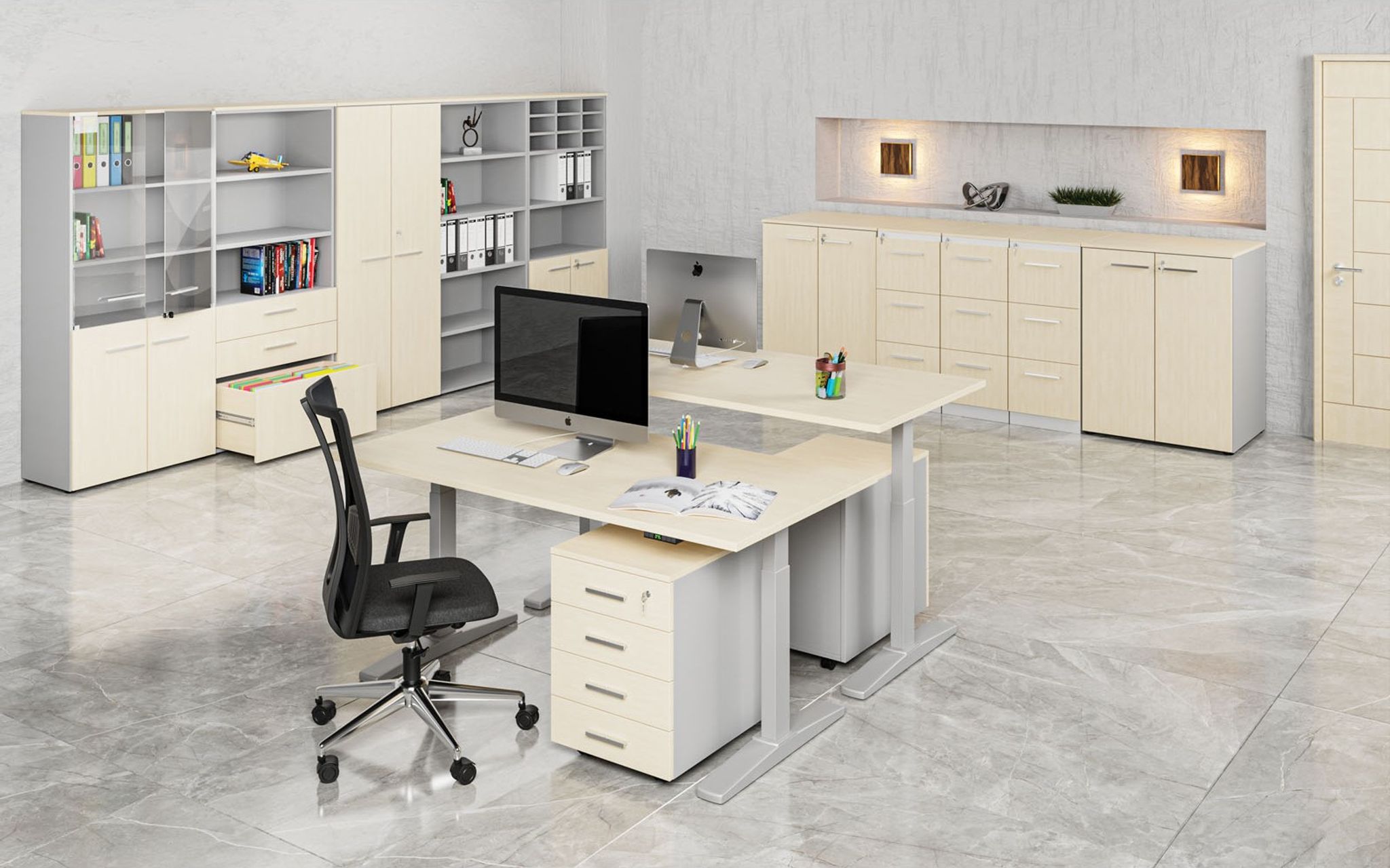 Meble biurowe PRIMO GRAY