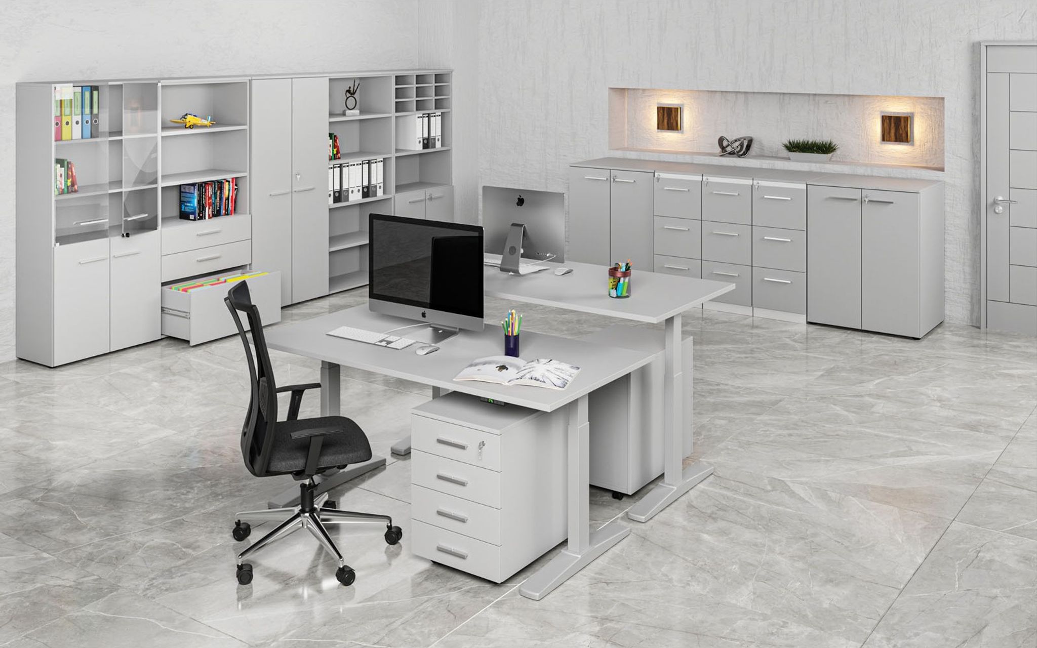 Meble biurowe PRIMO GRAY