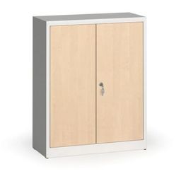 Metallschränke mit Holztüren