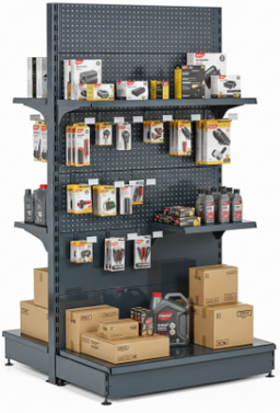 Prodejní regály - oboustranné