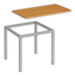 Tischplatten und Untergestelle
