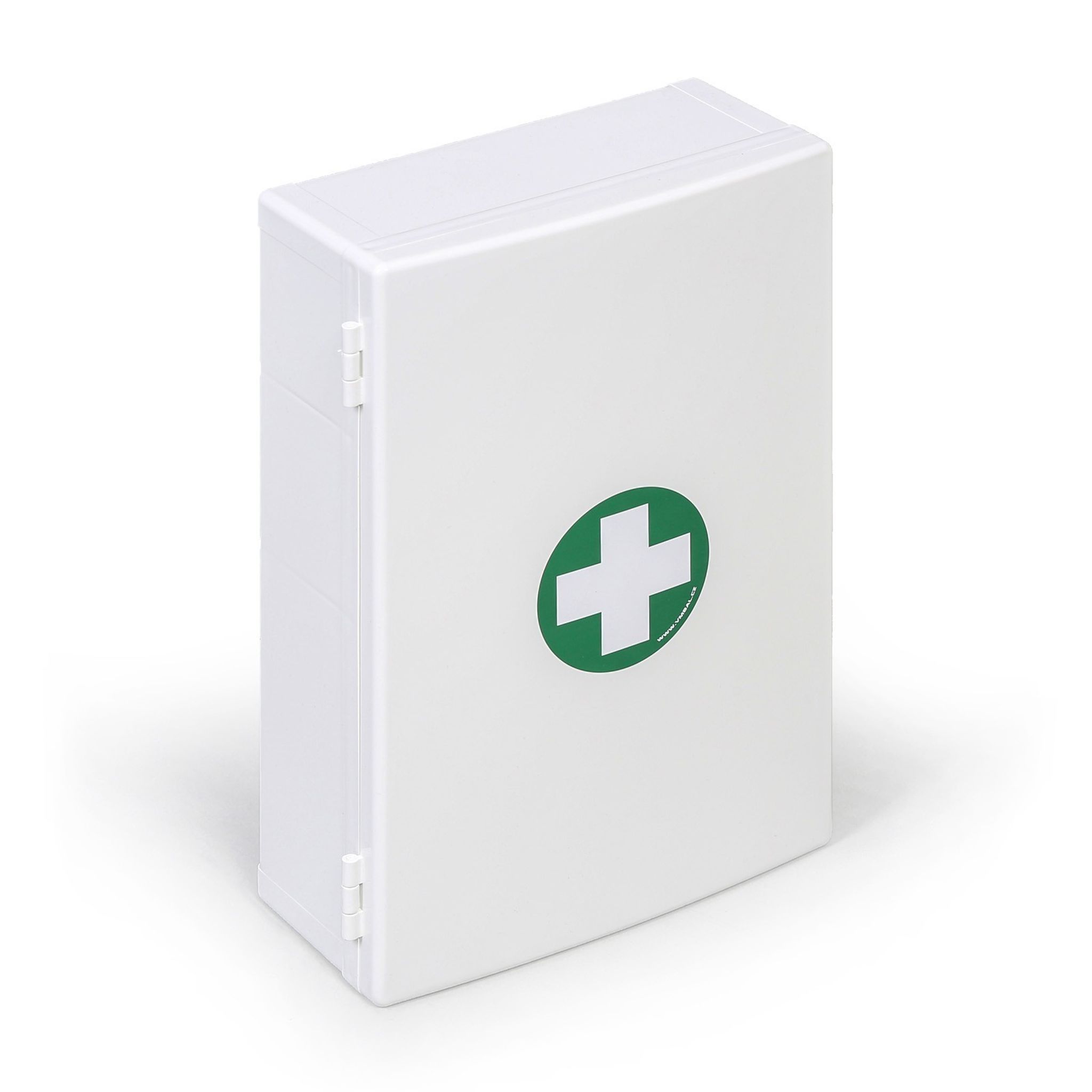 Plastová nástěnná lékárnička na pracoviště, s náplní 370001 (DIN 13169)