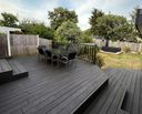 Abschlussleisten für WPC-Terrassendielen, 45 × 2850 mm, 10 Stk., dunkelgrau
