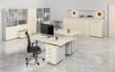 Aktenschrank mit geteilten Türen PRIMO GRAY, 1781 x 800 x 500 mm, grau/Birke