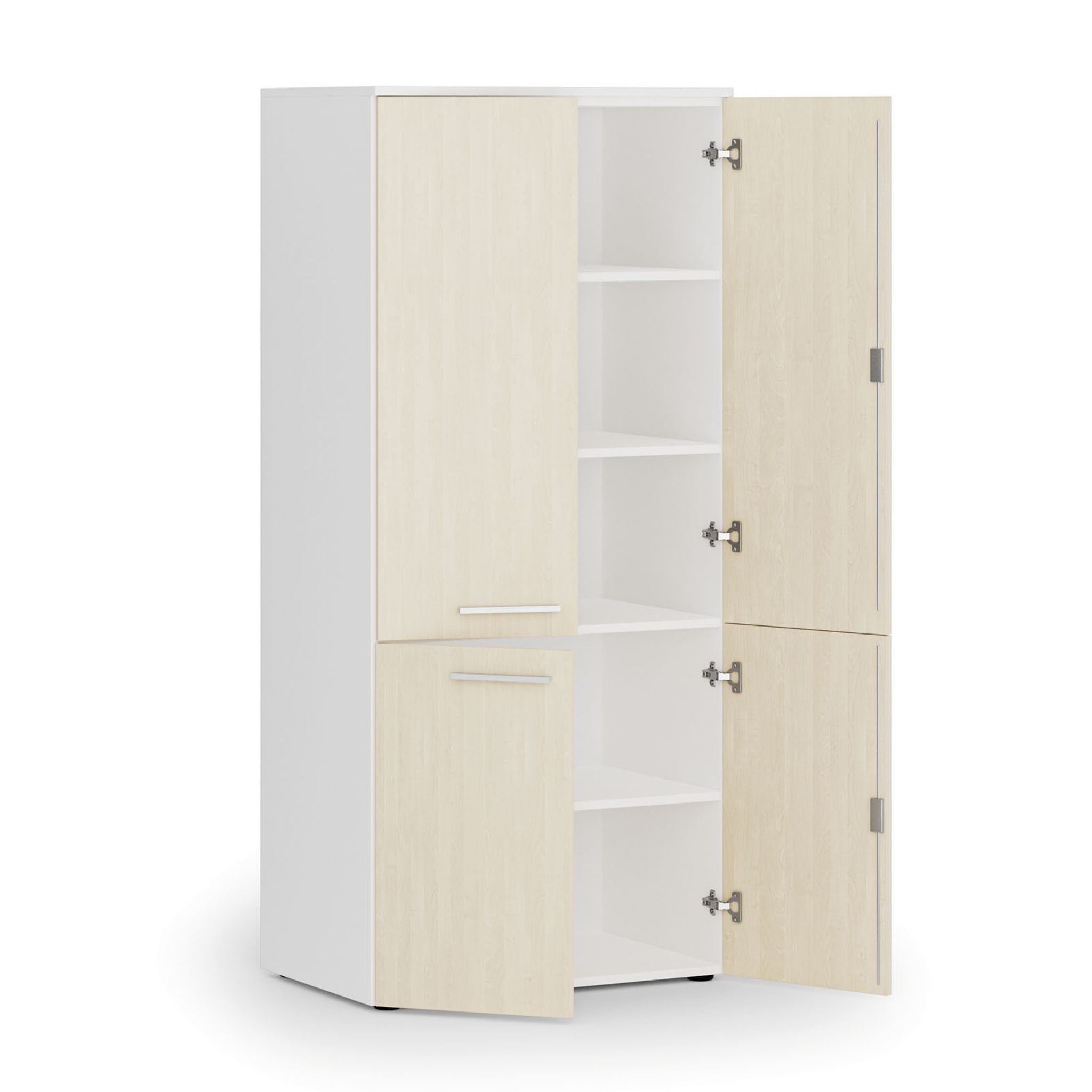 Aktenschrank mit geteilten Türen PRIMO WHITE, 1781 x 800 x 500 mm