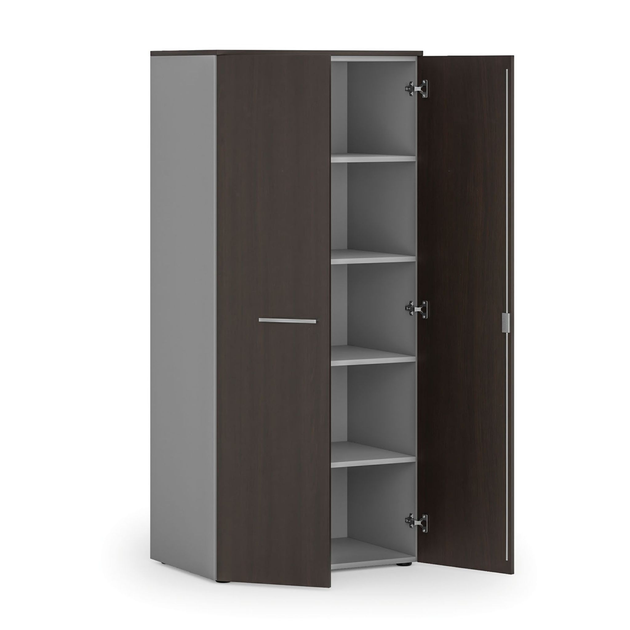 Aktenschrank PRIMO GRAY, 1781 x 800 x 500 mm, grau/Wenge