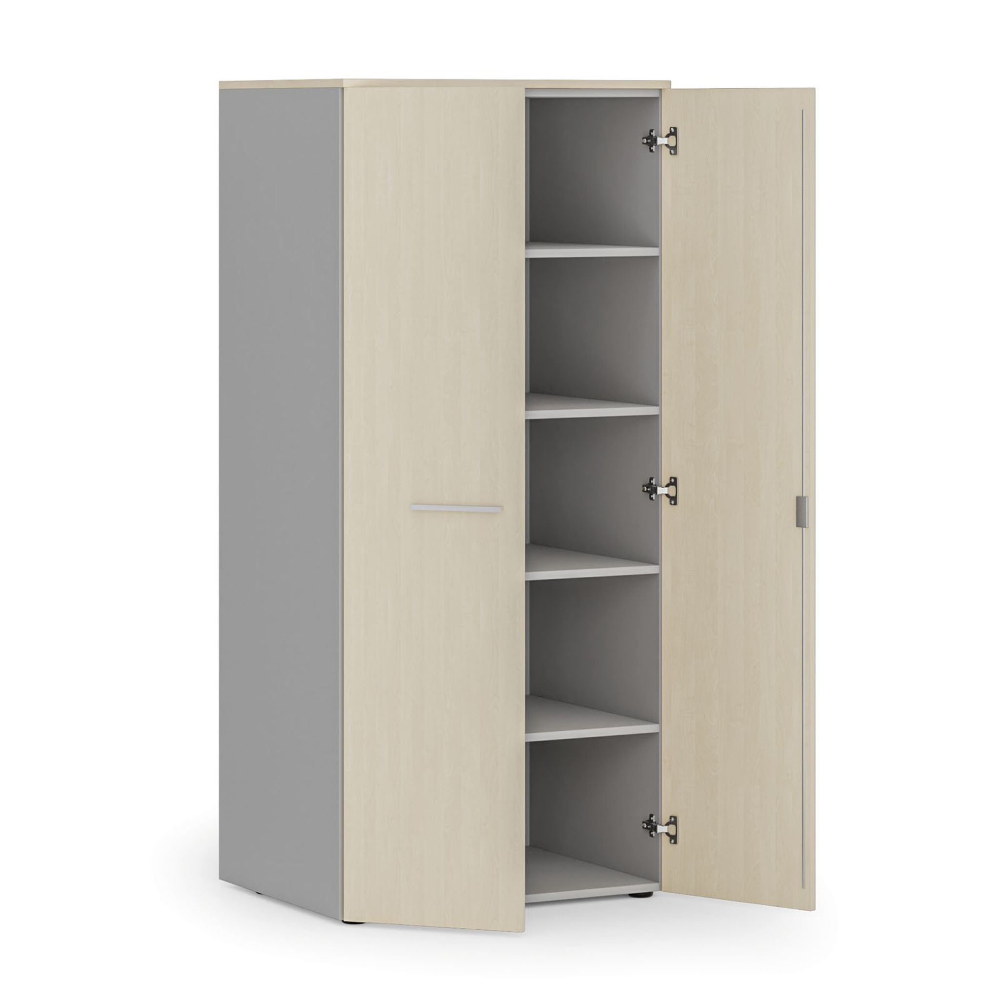 Aktenschrank PRIMO GRAY, 1781 x 800 x 600 mm, grau/Birke