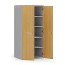 Aktenschrank PRIMO GRAY, 1781 x 800 x 600 mm, grau/Buche