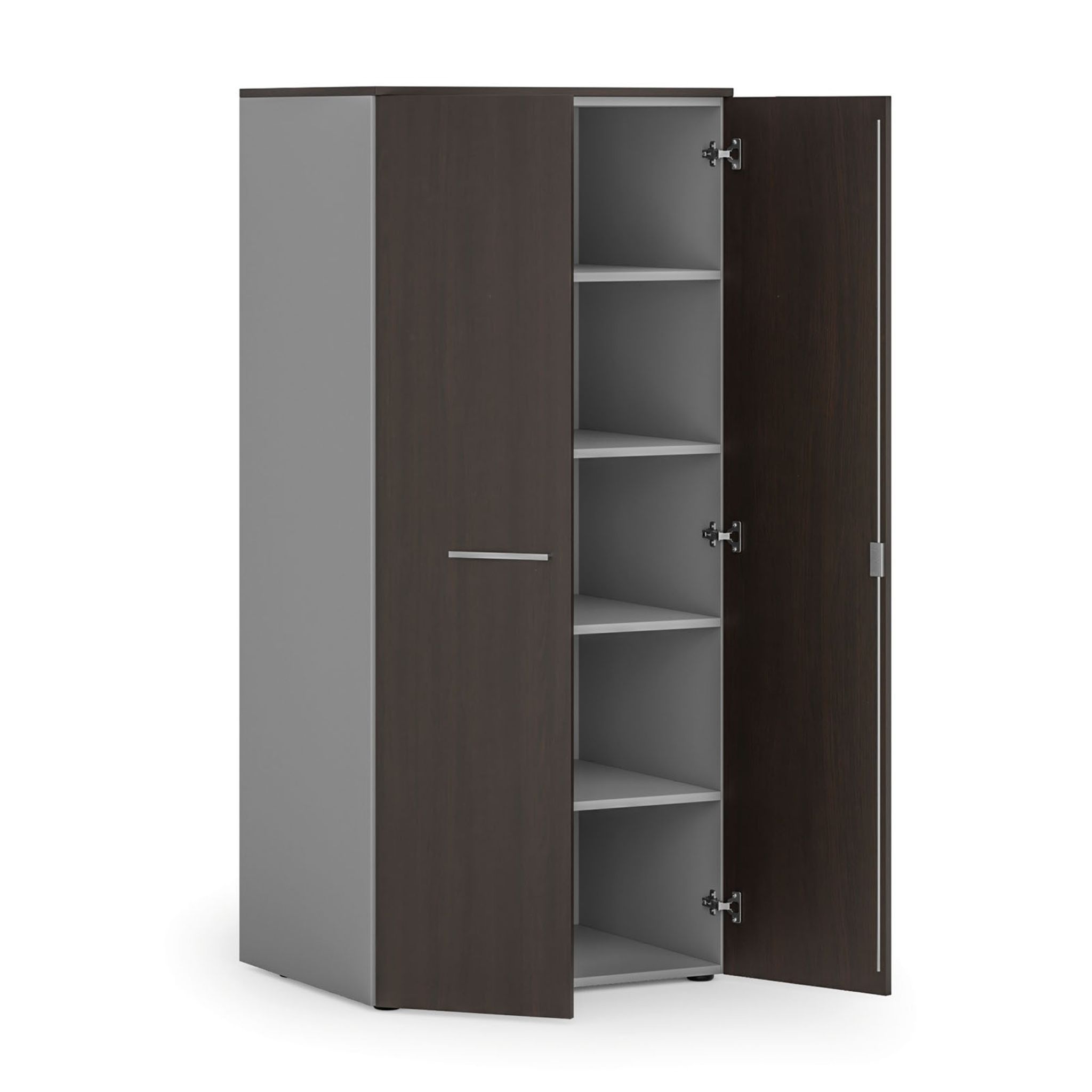 Aktenschrank PRIMO GRAY, 1781 x 800 x 600 mm, grau/Wenge