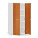 Aktenschrank PRIMO WHITE, 1781 x 800 x 600 mm, weiß/Kirschbaum