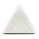 Akustický panel, samolepiace, trojuholník, 20x20x20 cm, 20 ks, biela