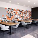 Akustický panel, samolepící, trojúhelník, 20x20x20 cm, 20 ks, bílá