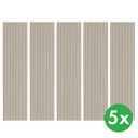 Akustikpaneel aus Holz, 2400 x 600 mm, 5 Stk, Birke