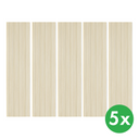 Akustikpaneel aus Holz, 2400 x 600 mm, 5 Stk, Eiche