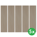 Akustikpaneel aus Holz, 2400 x 600 mm, 5 Stk, Sonoma Eiche