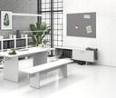 Akustikplatte 120 x 80 cm, runde Ecken, grau Akustikplatte 120 x 80 cm, runde Ecken, grau