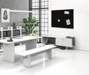 Akustikplatte 120 x 80 cm, runde Ecken, schwarz