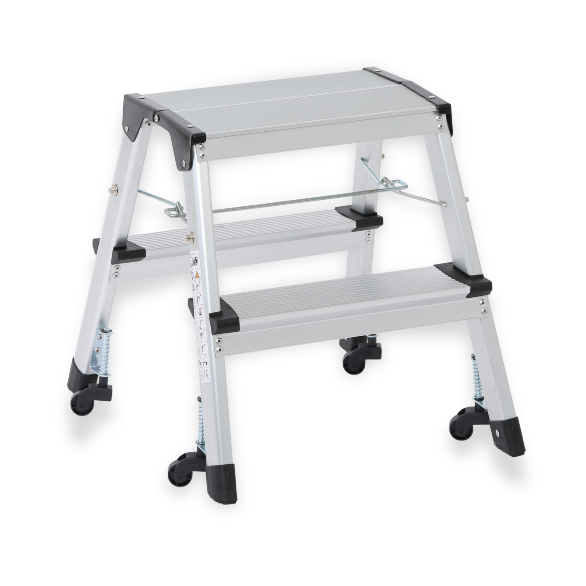 Aluminiowe schodki na kółkach 420 mm