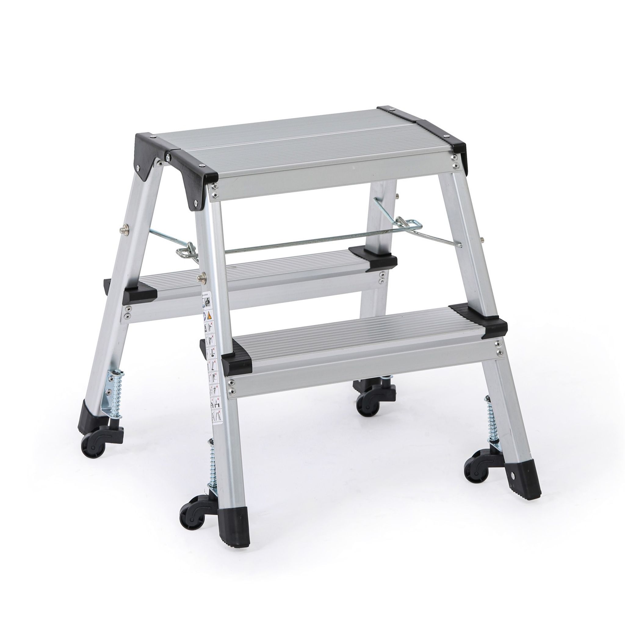 Aluminiowe schodki na kółkach 420 mm