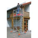 Aluminium-Arbeitsgerüst ClimTec, erste Zusatzetage für Gesamthöhe 5 m