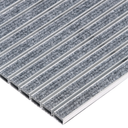 Aluminium-Schmutzfangmatte mit Teppicheinlage, 180 x 120 cm, grau