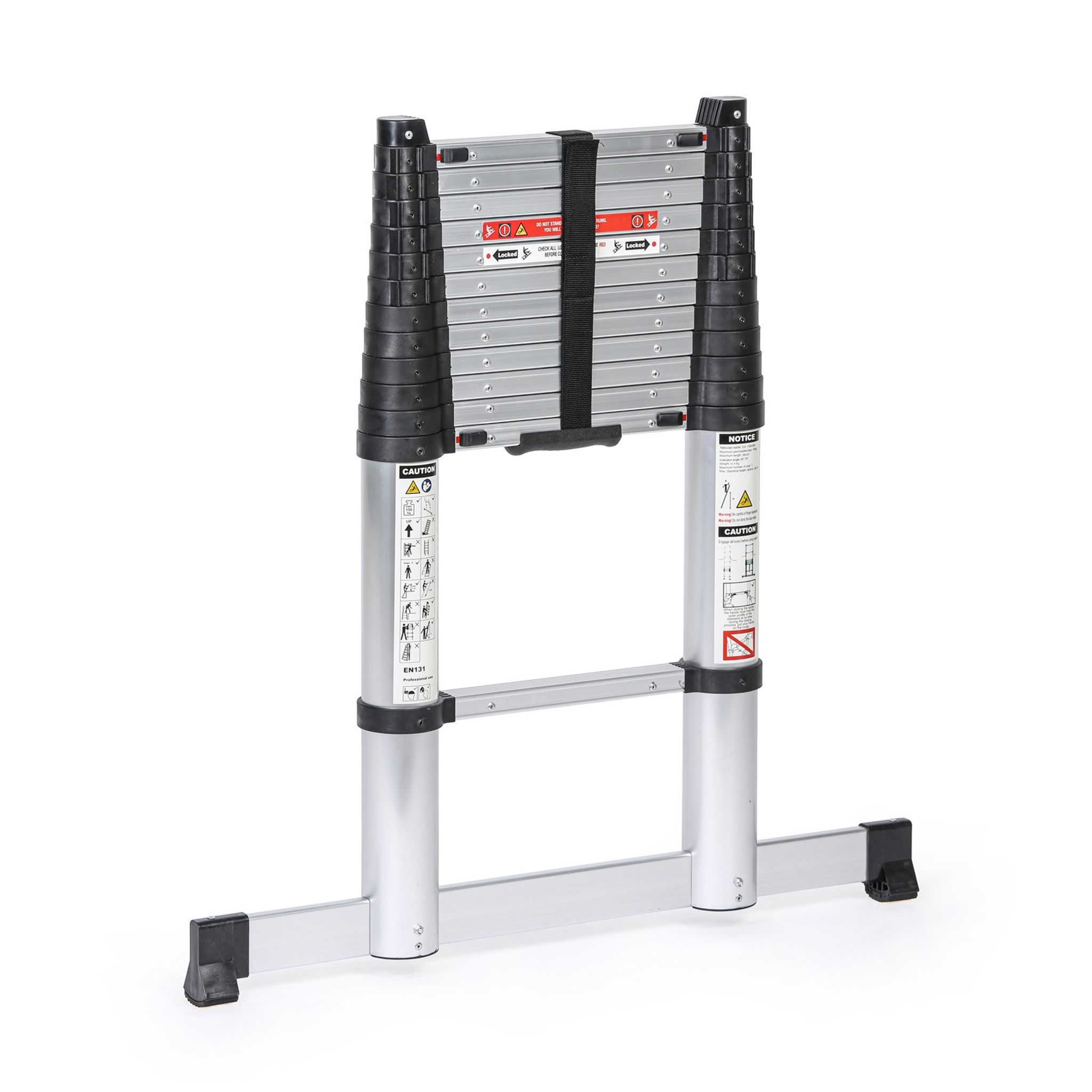 Aluminium-Teleskopleiter PROFI, 3,8 m, 13 Sprossen