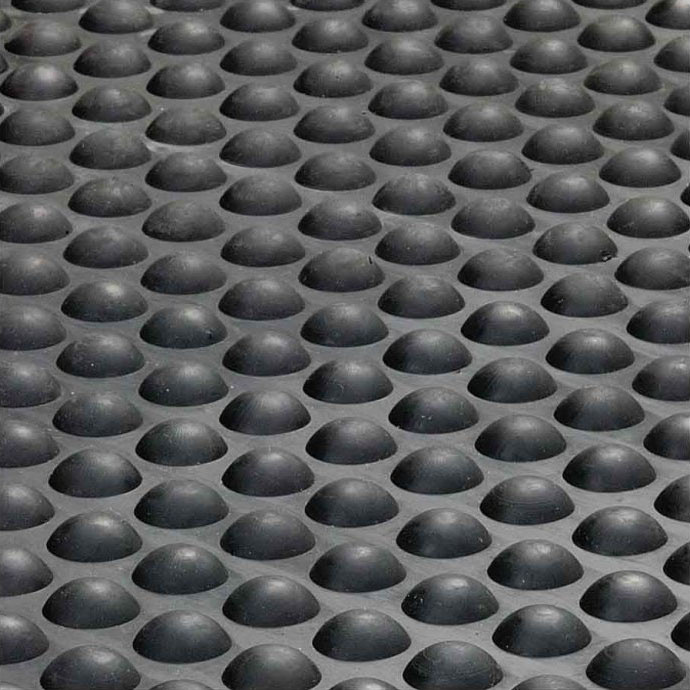 B2B Partner Anti-Fatigue Mat Rubber Mat Black 80x80cm 2