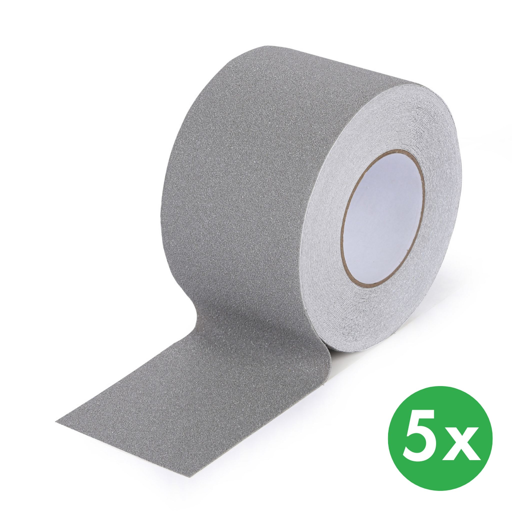 Antirutschband, Feinkorn, 100 mm x 18,3 m, 5 Stk, grau