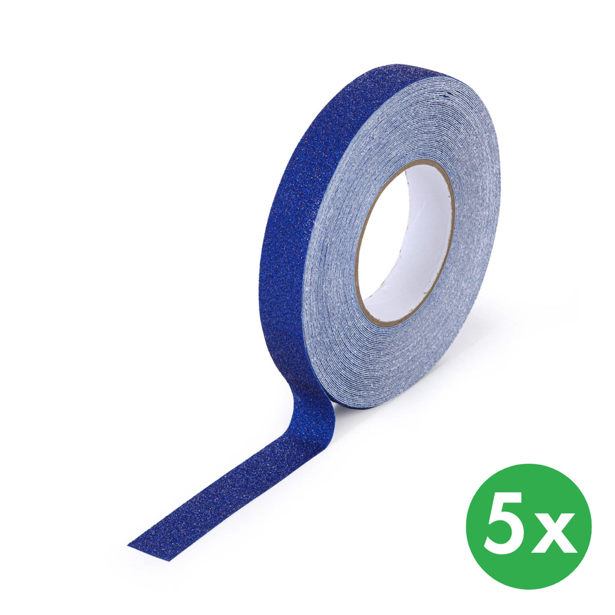 Antirutschband, Feinkorn, 25 mm x 18,3 m, 5 Stk, blau