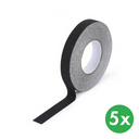 Antirutschband, Feinkorn, 25 mm x 18,3 m, 5 Stk, schwarz