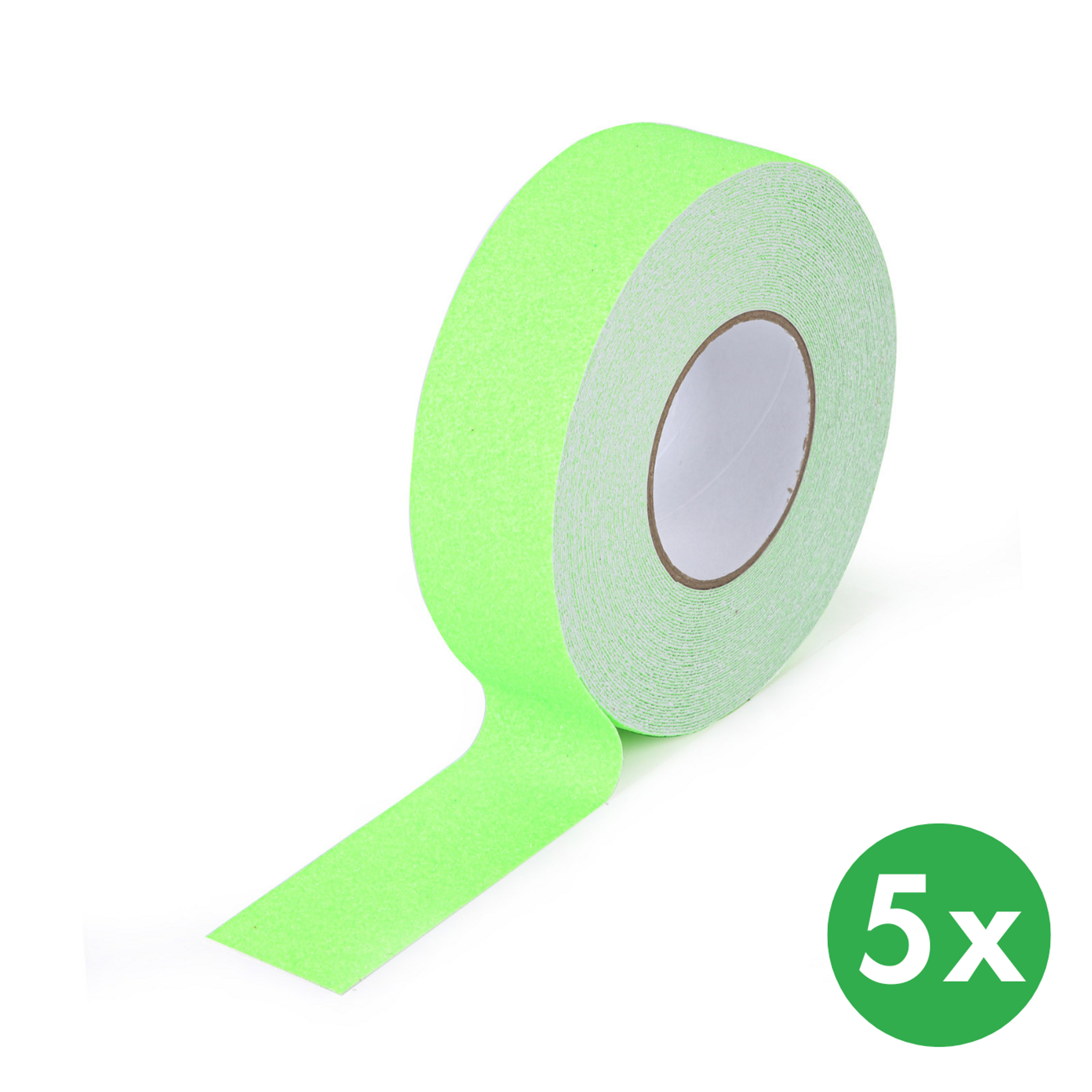 Antirutschband, Feinkorn, 50 mm x 18,3 m, 5 Stk, fluoreszierend gelb