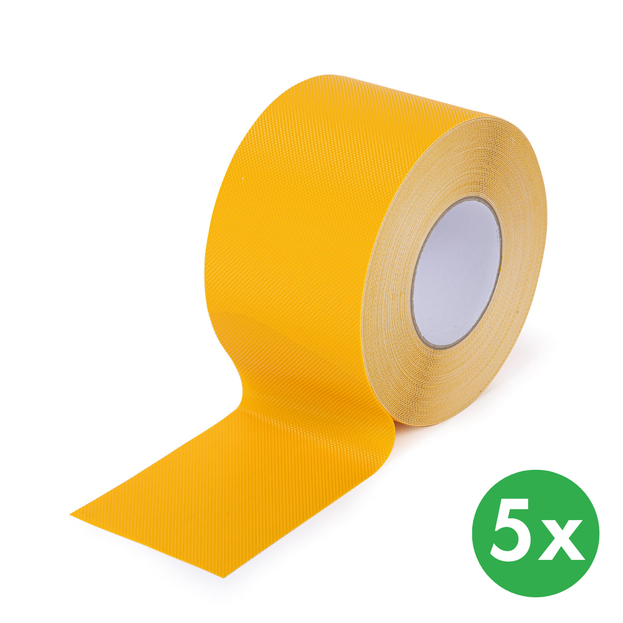 Antirutschband für feuchte Umgebungen, 100 mm x 18,3 m, 5 Stk, wasserdicht, gelb