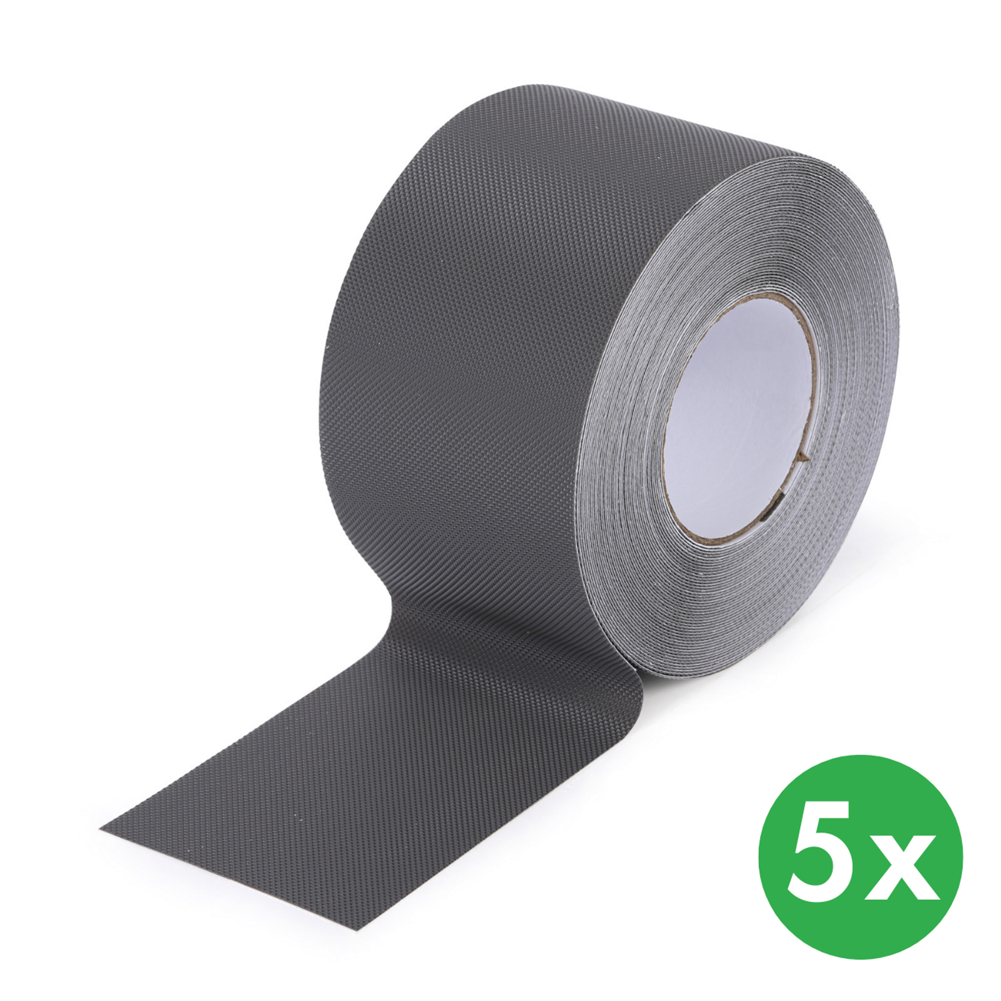 Antirutschband für feuchte Umgebungen, 100 mm x 18,3 m, 5 Stk, wasserdicht, grau