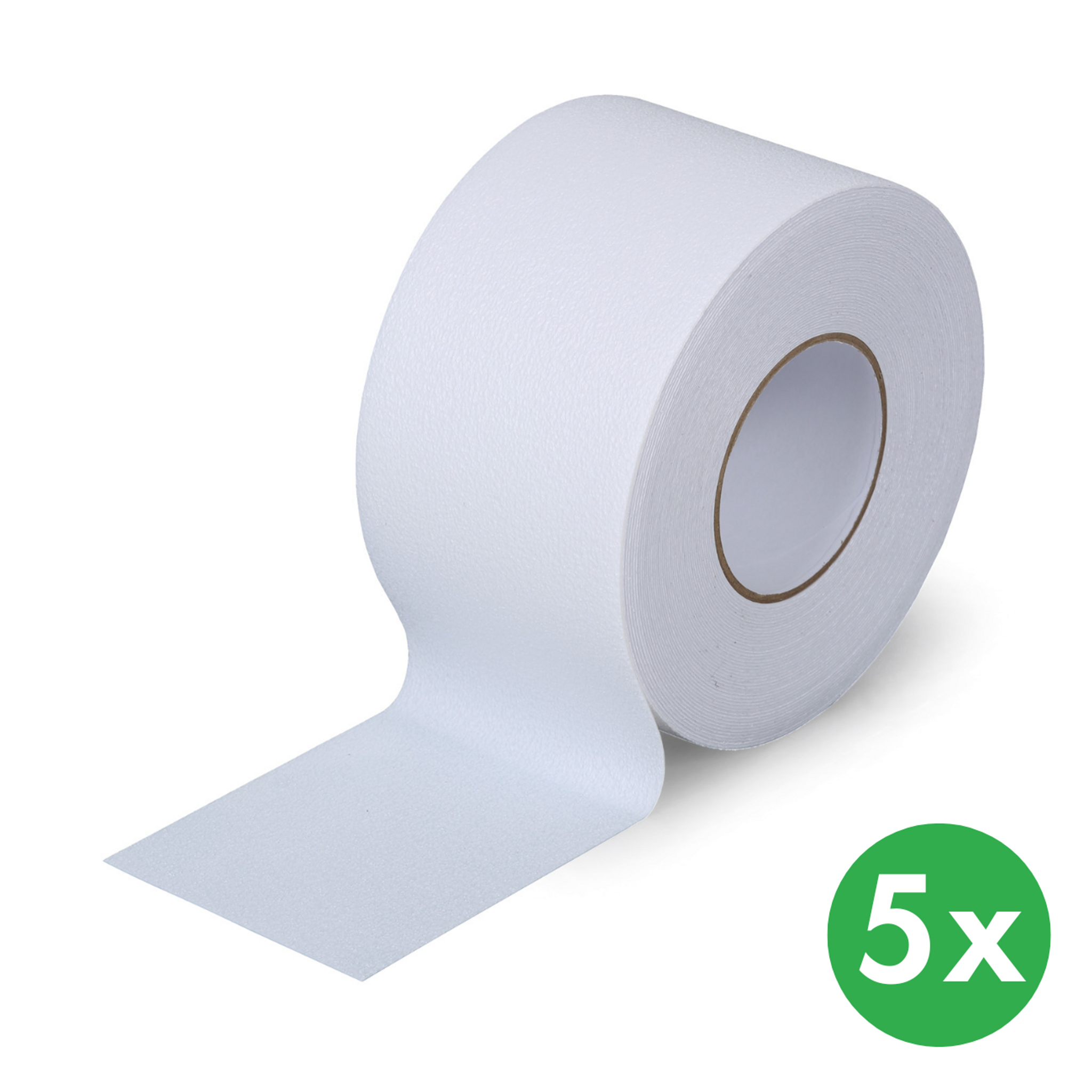 Antirutschband für feuchte Umgebungen, 100 mm x 18,3 m, 5 Stk, wasserdicht, weiß