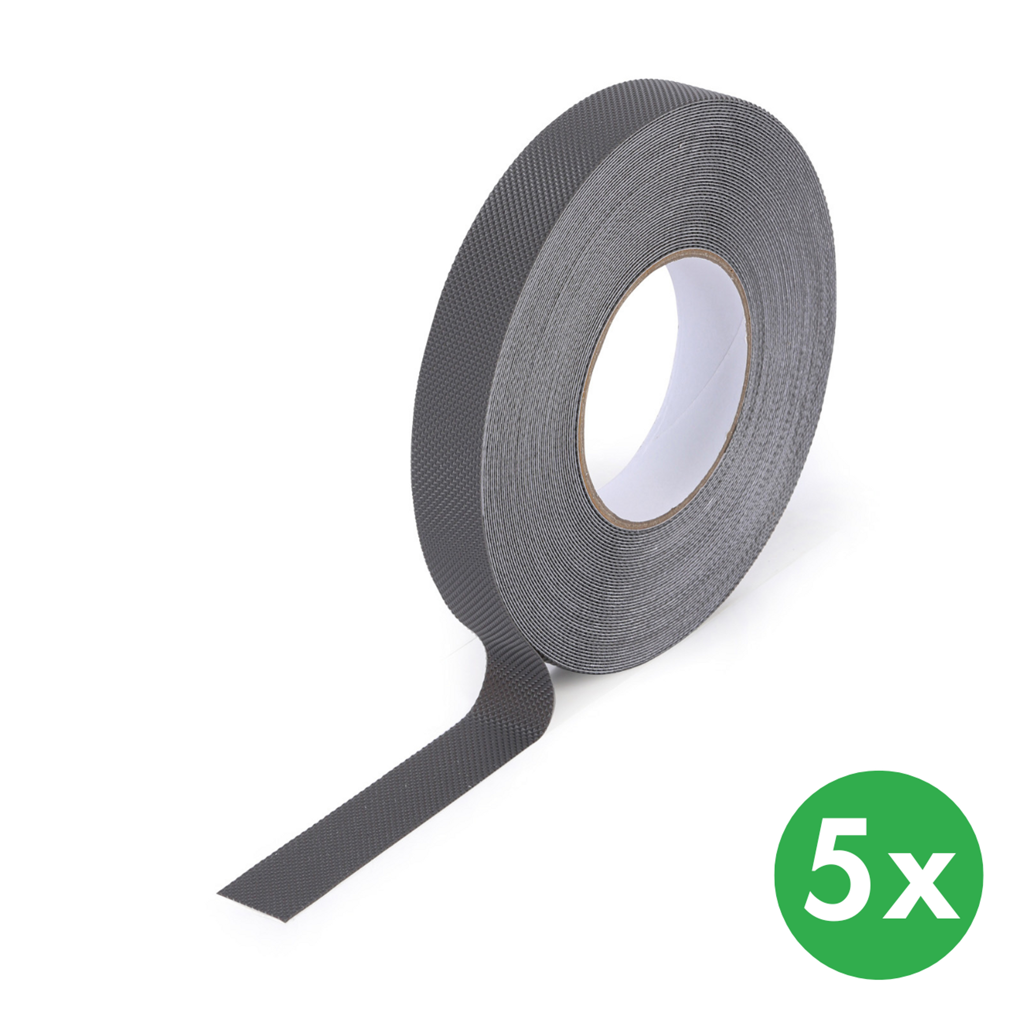 Antirutschband für feuchte Umgebungen, 25 mm x 18,3 m, 5 Stk, wasserdicht, grau