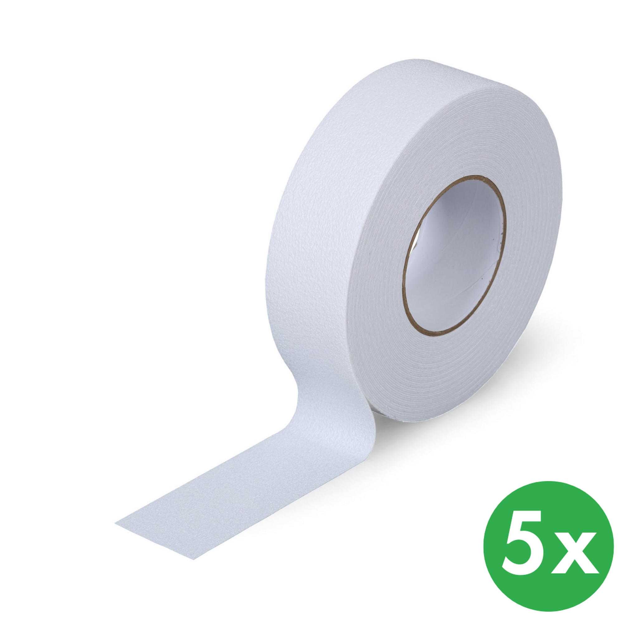 Antirutschband für feuchte Umgebungen, 50 mm x 18,3 m, 5 Stk, wasserdicht, weiß