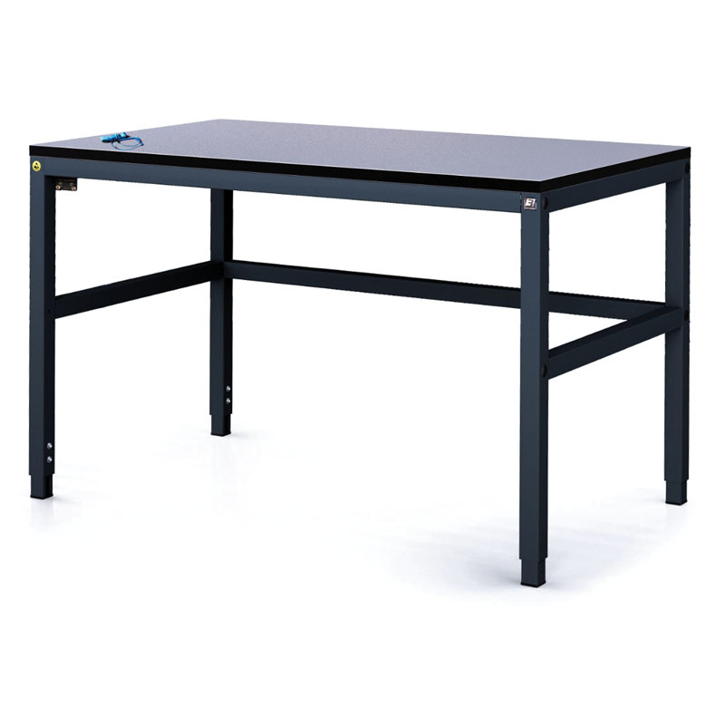 Fotografia produktu: Antistatický dielenský ESD stôl, 1200x800x745-985 mm, nastaviteľné podnožie
