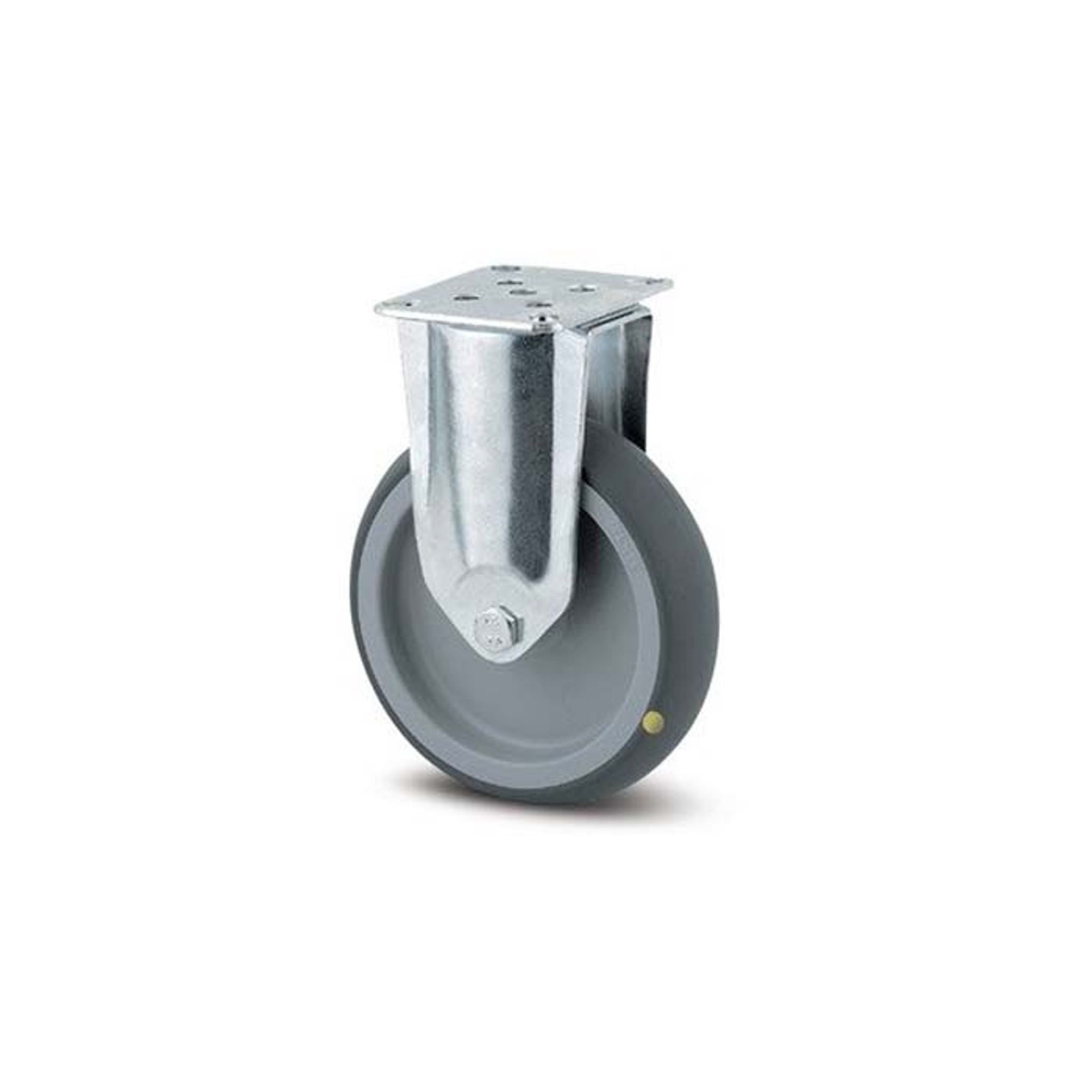 Antistatisches Armaturenrad TENTE, 100 mm, festes, Scheibe, graues Gummi