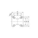 Antistatisches Armaturenrad TENTE, 75 mm, festes, Scheibe, graues Gummi