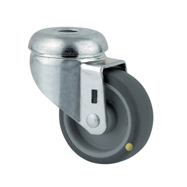 Antistatisches drehbares Armaturenrad TENTE, 50 mm, Scheibe, graues Gummi