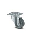 Antistatisches drehbares Armaturenrad TENTE, 50 mm, Scheibe, graues Gummi