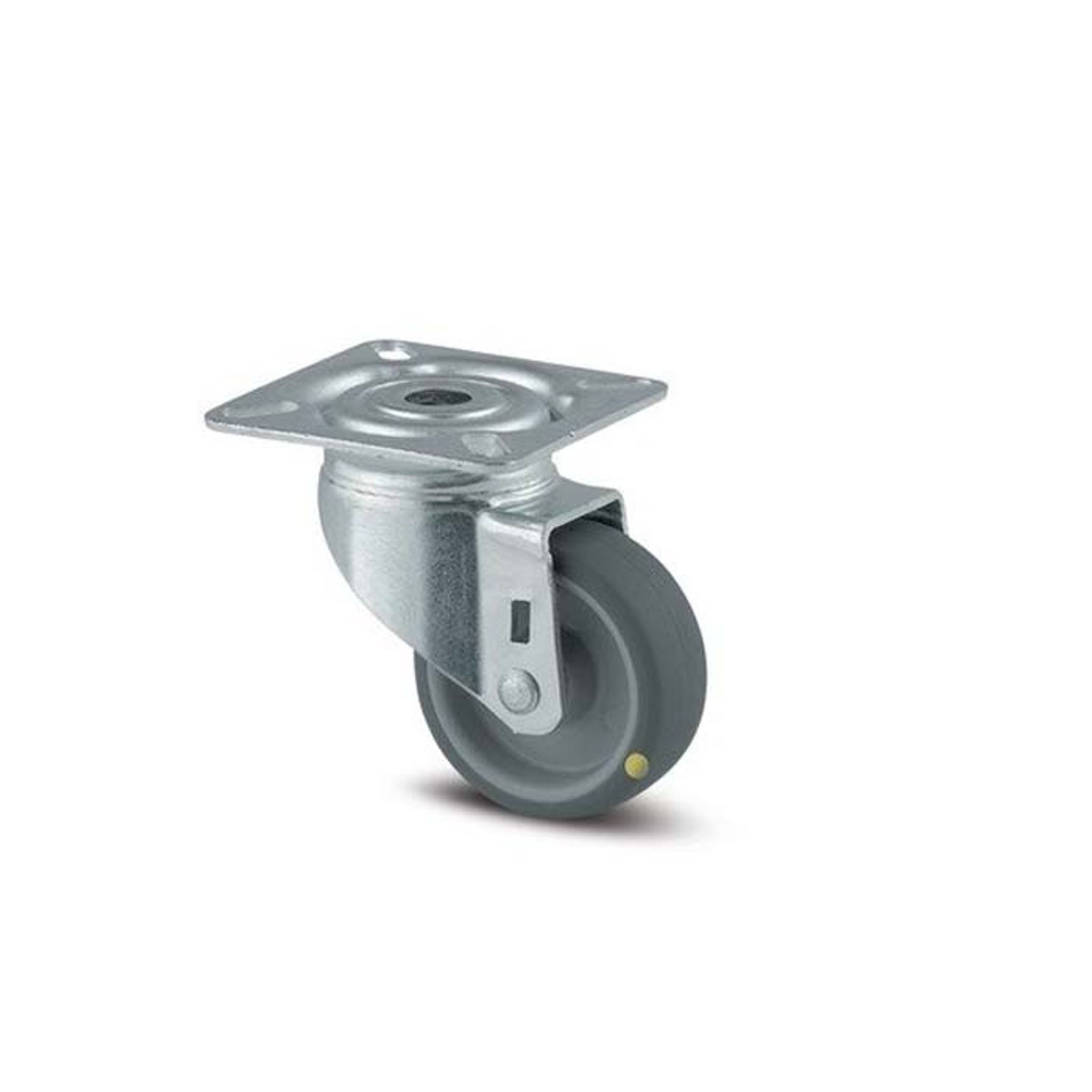 Antistatisches drehbares Armaturenrad TENTE, 50 mm, Scheibe, graues Gummi