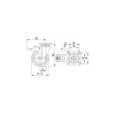 Antistatisches drehbares Armaturenrad TENTE mit Bremse, 75 mm, Scheibe, graues Gummi
