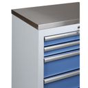 Arbeitsplatte Edelstahl (2 x Schrank)