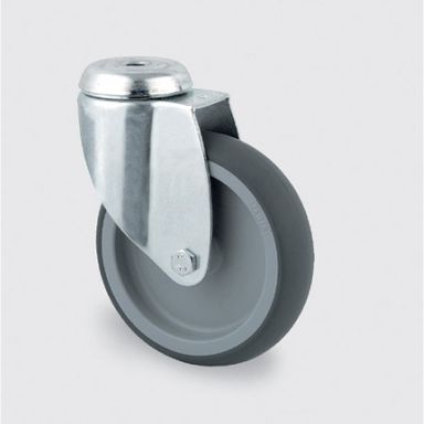 Armaturenrad TENTE, grau, 100 mm, drehbar, Mittelloch
