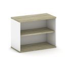 Aufbau offen MIRELLI, weiß/Eiche sonoma, 800 x 400 x 600 mm