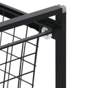 Aufbewahrungssystem mit 5 Drahtkörben, 450 x 500 x 1040 mm, schwarz
